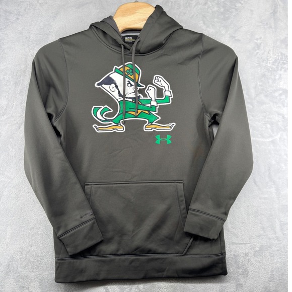 Under Armour Heat Gear Notre Dame Fighting Irish Hoodie Men's Size S‎ - Picture 1 of 5